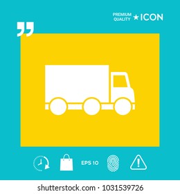 Delivery car icon