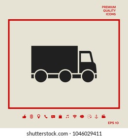 Delivery car icon
