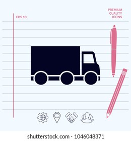 Delivery car icon