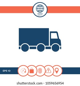 Delivery car icon