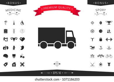 Delivery car icon