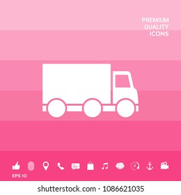 Delivery car icon