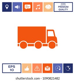 Delivery car icon
