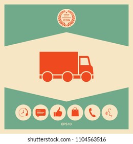 Delivery car icon