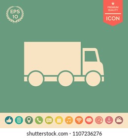 Delivery car icon