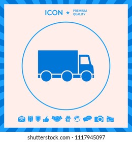 Delivery car icon