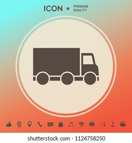 Delivery car icon