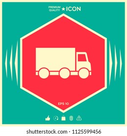 Delivery car icon