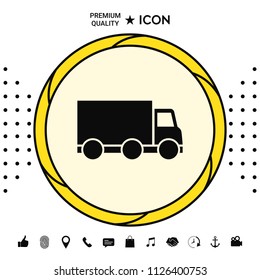 Delivery car icon