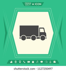 Delivery car icon