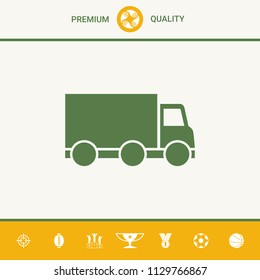 Delivery car icon