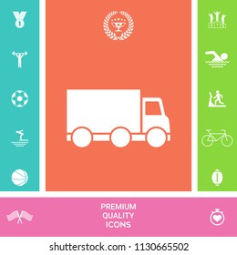 Delivery car icon