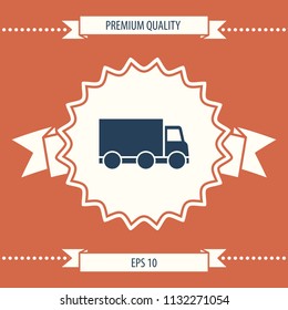 Delivery car icon