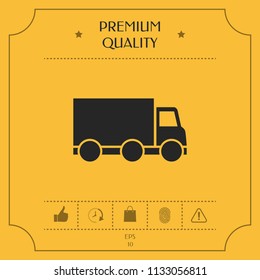 Delivery car icon