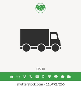 Delivery car icon