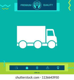 Delivery car icon