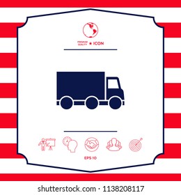 Delivery car icon