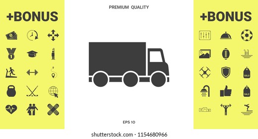 Delivery car icon