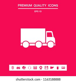 Delivery car icon
