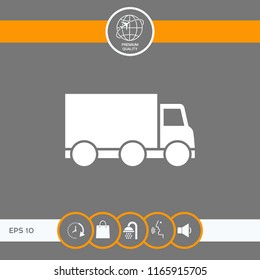 Delivery car icon