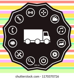 Delivery car icon