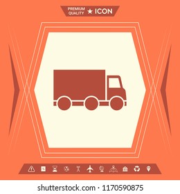 Delivery car icon