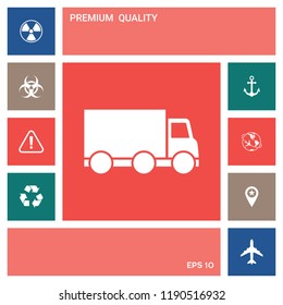 Delivery car icon