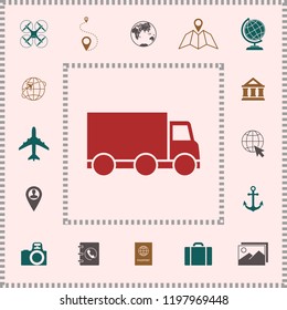 Delivery car icon