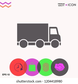 Delivery car icon