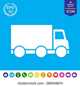 Delivery car icon