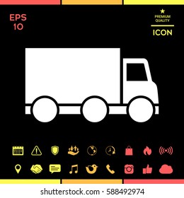 Delivery car icon