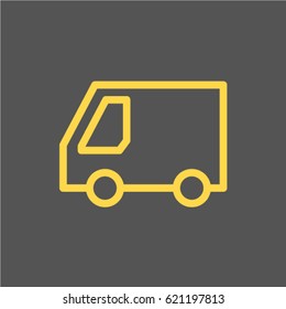 delivery car. icon