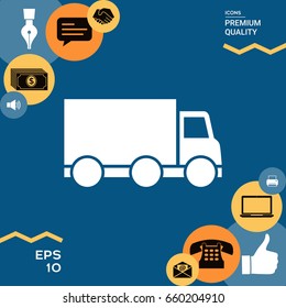 Delivery car icon