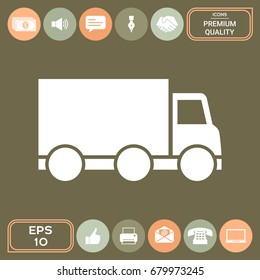 Delivery car icon