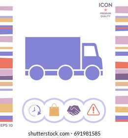 Delivery car icon