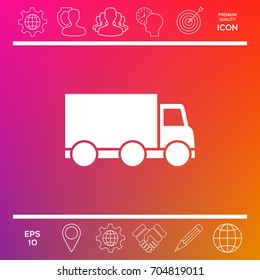 Delivery car icon