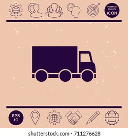 Delivery car icon