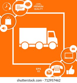 Delivery car icon