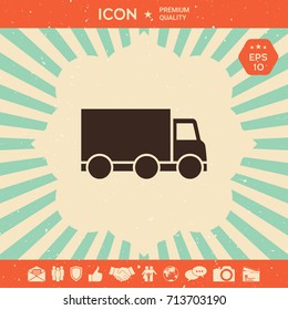 Delivery car icon
