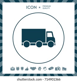 Delivery car icon