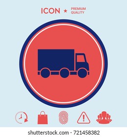 Delivery car icon