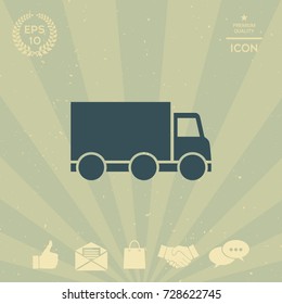 Delivery car icon