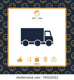 Delivery car icon
