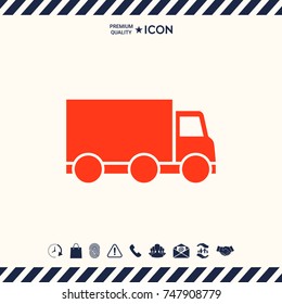 Delivery car icon