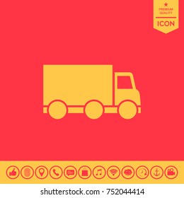 Delivery car icon