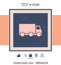 Delivery car icon