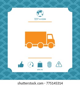 Delivery car icon