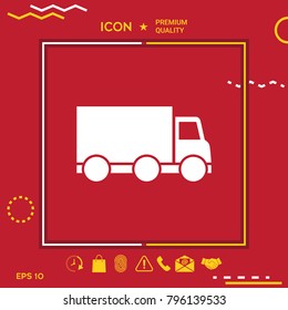 Delivery car icon
