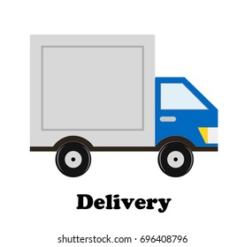 delivery car icon design, stock vector illustration eps10 graphic