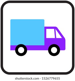delivery car icon design. vector illustration